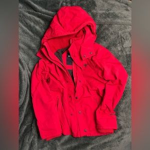 Abercrombie & Fitch Coat Jacket - Red, Medium
